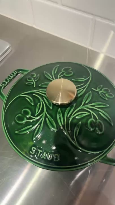 ◇Wa-NABE オリーブ S 16cm バジルグリーン ＜STAUB ストウブ＞（鍋
